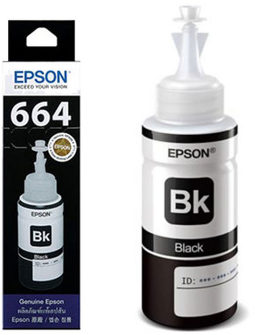 엡손 정품 잉크 T664 검정 L100 L210 L300 L350 L485, 정품_T664 검정, 1개
