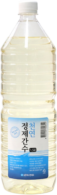 천연 정제 간수 1리터 두부응고제 두부만들기 간수 재료 물, 2개, 1.5L