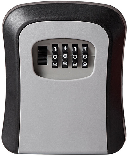 세이프티 비밀번호 키박스 열쇠보관함, 그레이, 1개