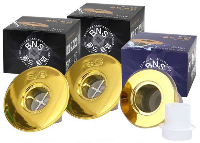 BNS 골드트랩 배수구왕 하수구용 4개+싱크대용2개 하수구 트랩 냄새방지, 하수구용4개+싱크대용2개