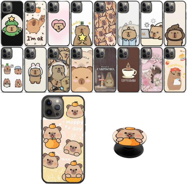 갤럭시A12 A14 A15 A16 A21S A22 A23 A24 카피바라케이스+스마트톡