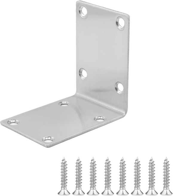 유스툴 스텐 꺽쇠 L자 사각 브라켓 연결대 보강 철물 10개