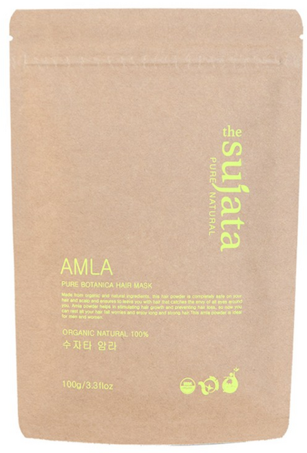 USDA 유기농 수자타 천연100% 헤나 가루 염색약, 암라, 1개