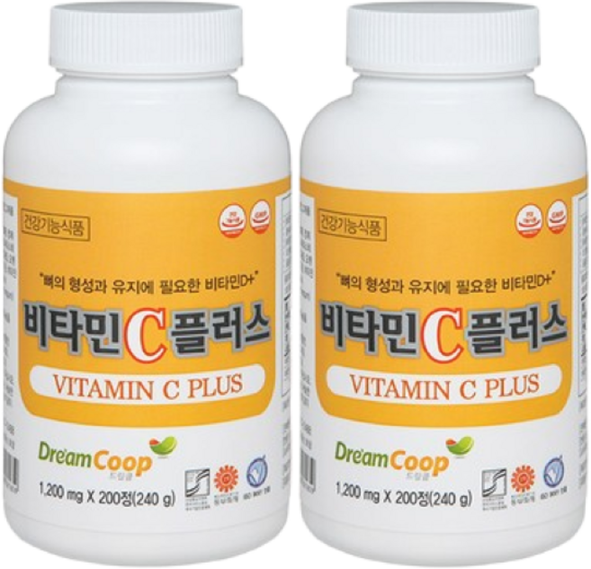 서울약사신협 비타민C 플러스, 2개, 200정