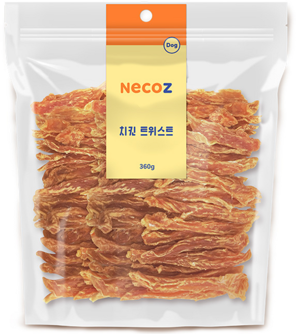 네츄럴코어 네코즈 천연간식 대용량간식, 1개, 360g, 치킨트위스트