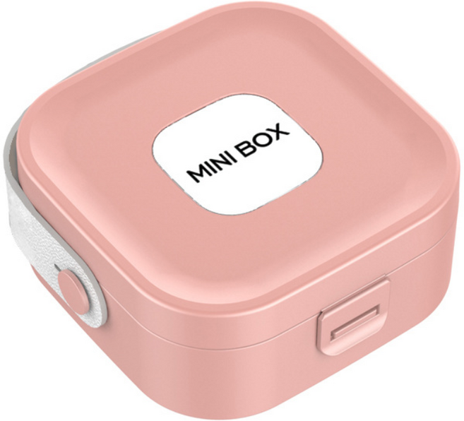 GLBO 다용도 아크릴 이어폰 정리함 미니 선 정리함 / 책상 충전기선 깔끔 선정리 케이스 / 해외여행 필수품 준비물 소형 보관 파우치SNH, 1개, 핑크색