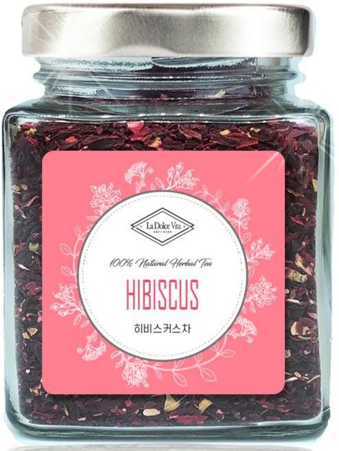 라돌체비타 유리병 티 컬렉션 히비스커스차, 70g, 1개, 1개입