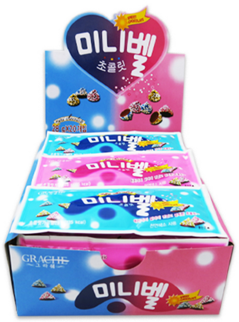 그라쉐 미니벨 초콜릿, 28g, 20개