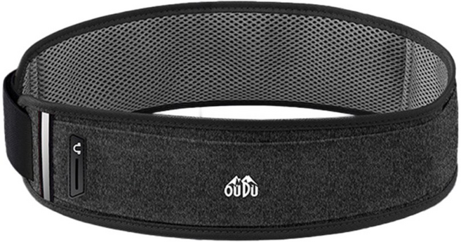 모노치 포러너 플립벨트 벨크로 러닝벨트, 1개, 다크그레이