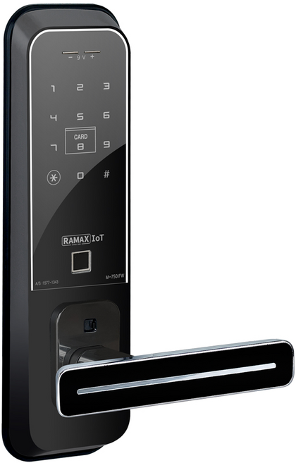 IoT Wi-Fi 스마트 도어락 무타공 M-750 원격제어 앱제어, M-750IFW(원격제어+지문인식)