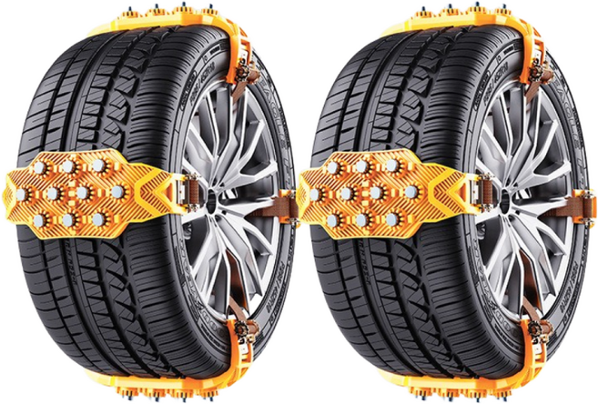 콜콜러브 스노우 미끄럼 방지 폴리우레탄 체인 초강력 그립 타이어 체인, 8개