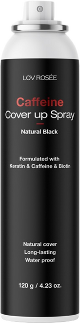 로브로제 카페인 흑채 스프레이 120g, 1개, 흑색