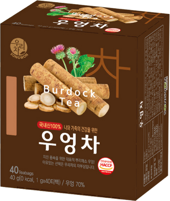 우리차 우엉차, 1g, 40개입, 1개