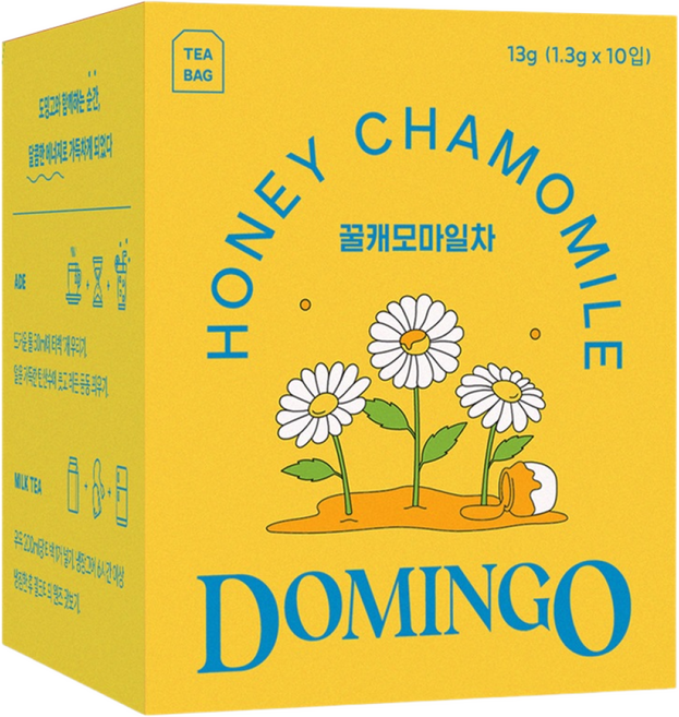 스페인 도밍고 꿀 캐모마일 국화차 스페인 꿀차 수입차, 1.3g, 10개입, 1개
