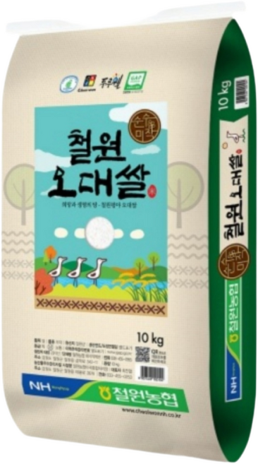 철원농협 두루웰 GAP 인증 철원오대쌀 백미 상등급, 10kg, 1개