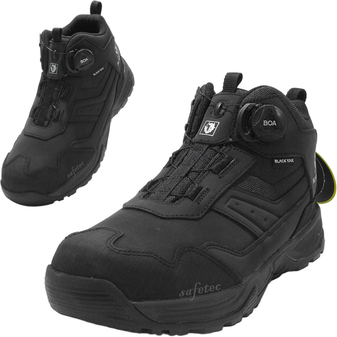 블랙야크 안전화 YAK-527D 블랙 보통작업화 KCS인증 남자 여성 논슬립 다이얼