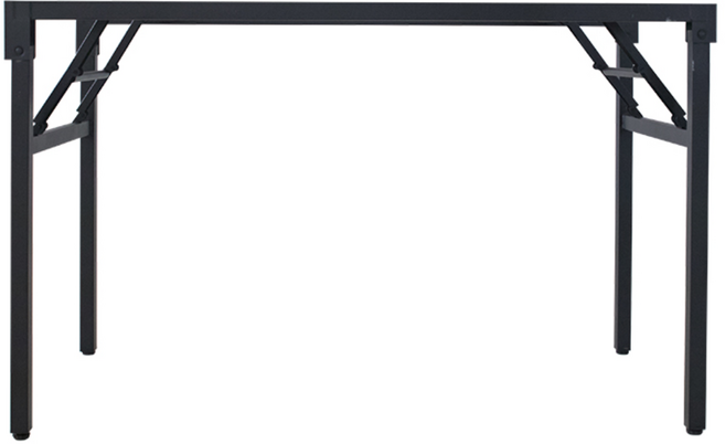 리비코 접이식 철제프레임 입식테이블 30각 800 1200 1500 화이트 블랙 책상다리 식탁다리, W1150xD550, 1개