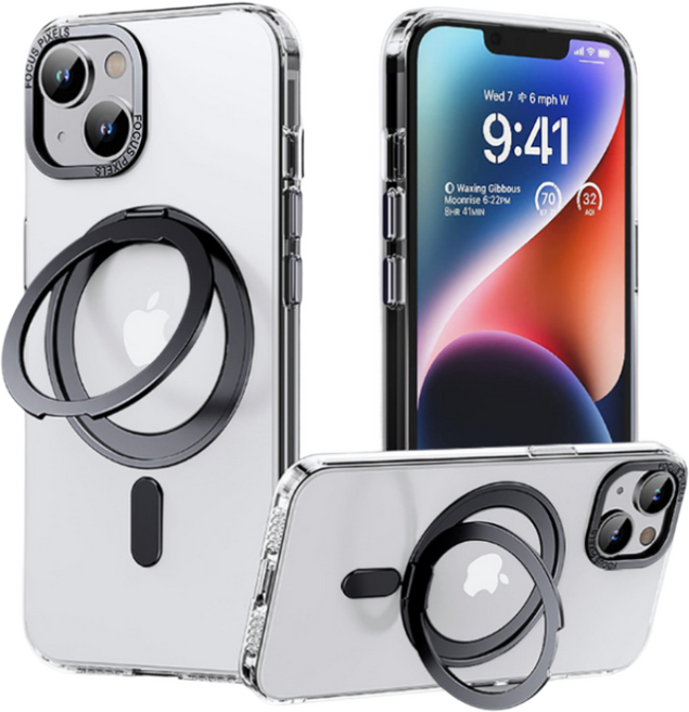 윰스모르 아이폰 맥세이프 360도 회전 거치대 케이스