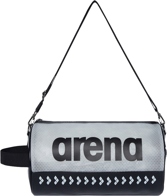 아레나 원형 숄더백 수영가방 A4AC1AB14, 블랙 + 폴리백증정