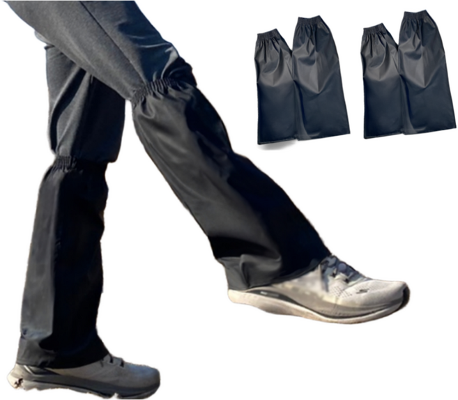 럭키레브 방수발토시 작업용 사계절 다리토시, 2세트, 블랙