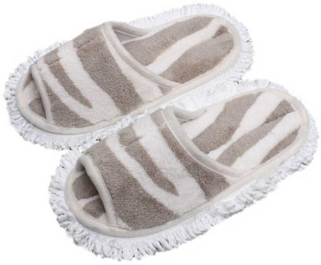 LKEY 청소슬리퍼 극세사 지브라5호 청소실내화 거실화 슬리퍼, 1개