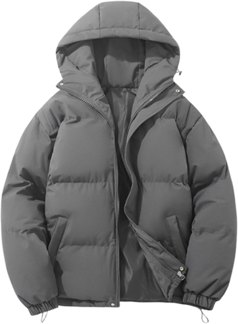 크레스티 초특가 남녀공용 숏 오버핏 패딩 점퍼 후디 도톰한 패딩