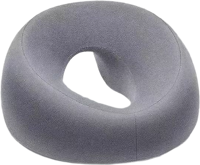 거와스 메모리폼 미끄럼방지 마사지 안면베개, 그레이, 1개