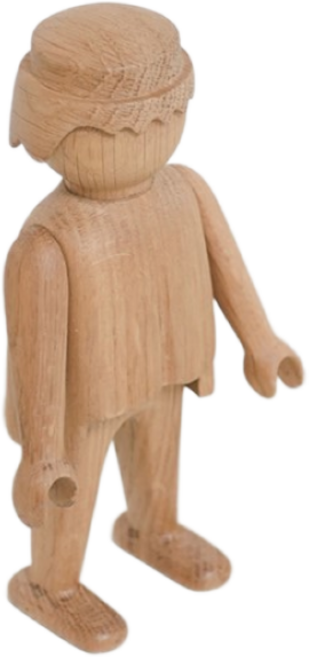 보이후드 플레이모빌 맨 우드 피규어 BOYHOOD PLAYMOBIL MAN, 1개