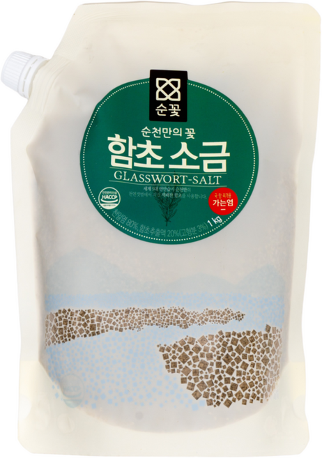 순꽃 함초소금 가는염 우수천일염사용 순천만 유기농함초, 1개, 1kg