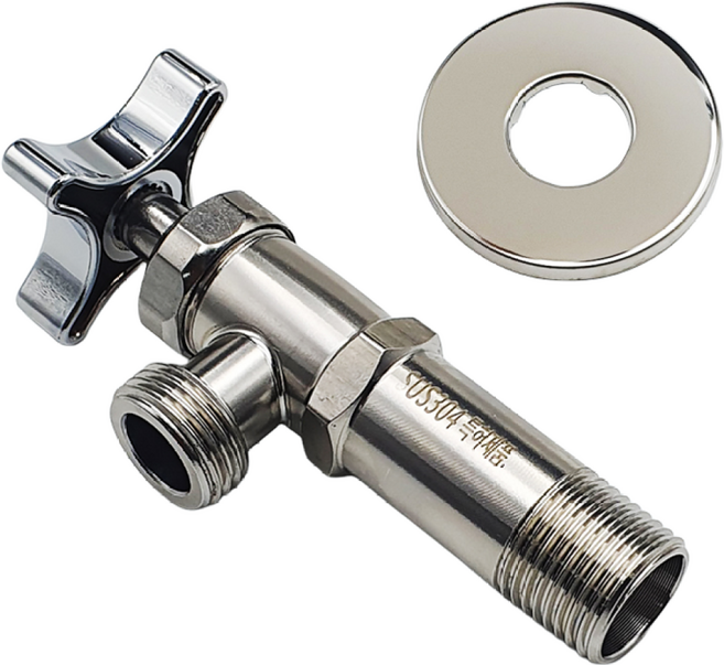 채움 스텐 관붙이 앵글밸브 SUS, 1개