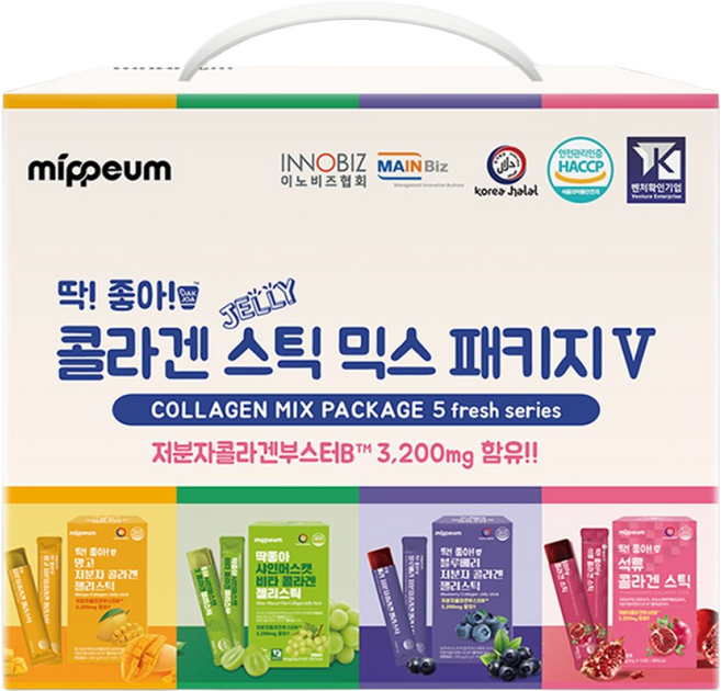딱좋아 할랄인증 콜라겐 믹스패키지 시즌 5, 20g, 60개