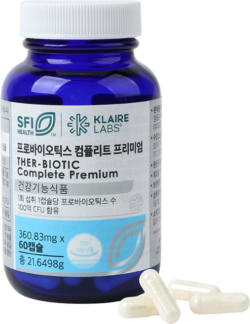 클레어랩스 프로바이오틱스 컴플리트 캡슐 프리미엄 닥터피엔티 probiotics, 5개, 60회분 - 쿠팡