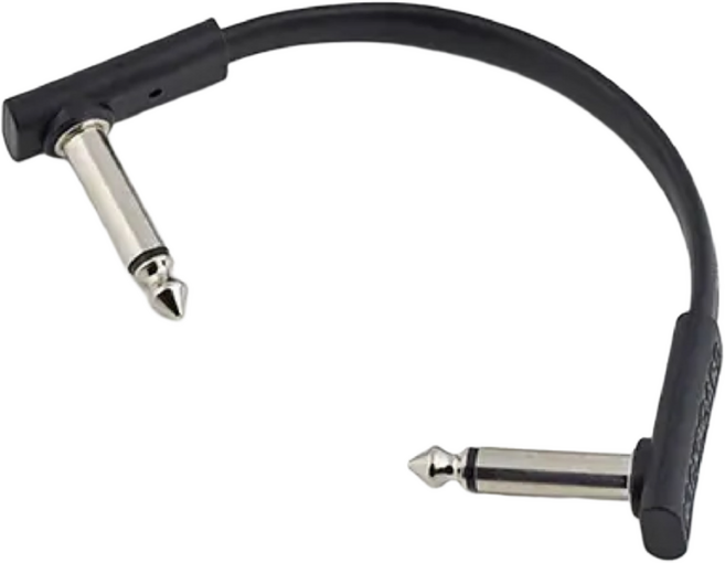 RockBoard Flat Patch Cable 락보드 플랫 패치 케이블 10cm (3 15/16인치) 블랙 컬러