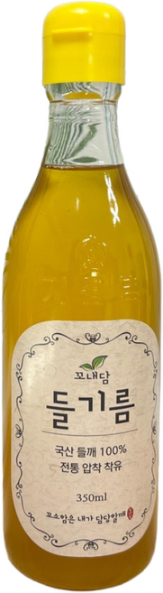 꼬내담농부 생들기름 국산 들기름 350ml, 1개