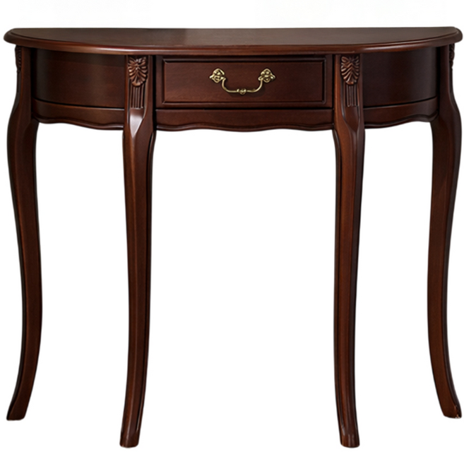 본티크 유럽풍 엔틱콘솔 장식장 현관 콘솔, 월넛 중형