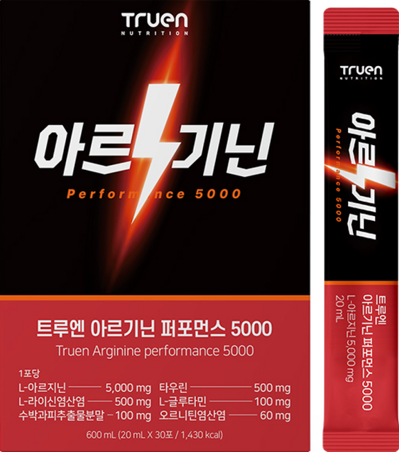 트루엔 아르기닌 퍼포먼스 5000, 1박스, 600ml