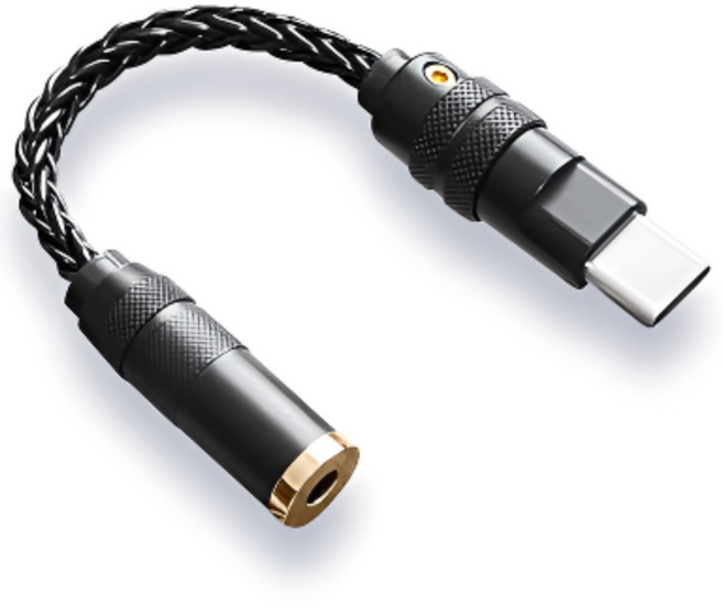 시그델 HiFi 고음질 ALC5686 C타입 꼬다리 DAC 덱 3.5mm 32BIT 384KHZ 이어폰 변환 앰프 꼬다리덱 오디오 헤드폰 젠더 MD-01, 1개, 블랙, 11cm