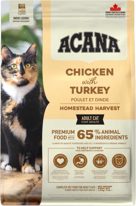 아카나 홈스테드 하비스트 캣, 1개, 1.8kg