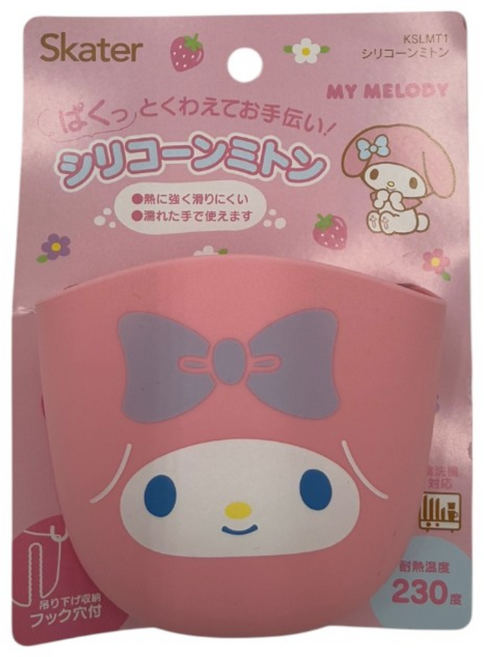 산리오 쿠로미 마이멜로디 냄비 손잡이 실리콘 주방 장갑 캐릭터 주방용품, 1개, 핑크 마이멜로디