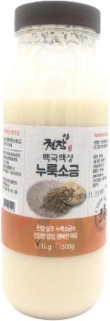 누룩소금 액상1k 백국균 천연발효 누룩소금장 쌀누룩 환자 아기 저염식 요리 고급요리 고함량 당걱정 환자소금 입맛없는분, 1kg, 1개