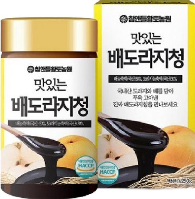 참앤들황토농원 맛있는 배도라지청, 250g, 1개입, 2개