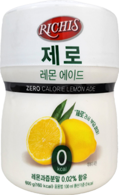 리치스 제로 레몬 에이드분말, 600g, 1개입, 1개
