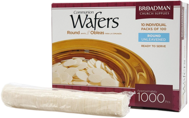 성찬전병 성찬떡 성례용전병 세례 용품 1000개 (1박스), 1개