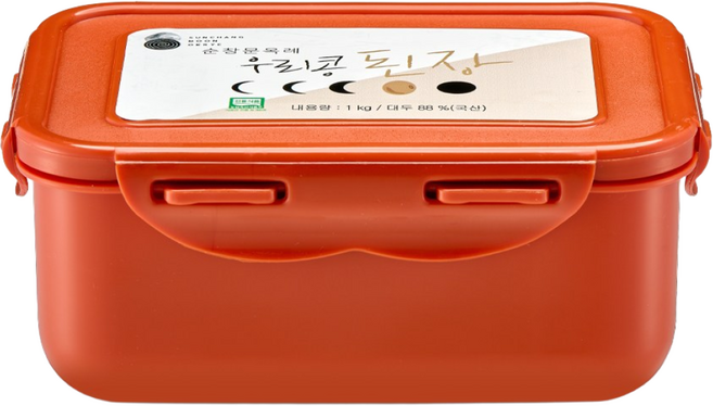 순창 문옥례 우리콩 된장 1kg 100% 국내산 우리 농산물 집된장 재래식, 1개