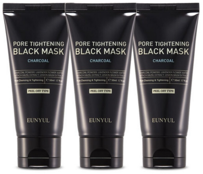 은율 포어 타이트닝 블랙마스크 필오프팩, 3개입, 1개