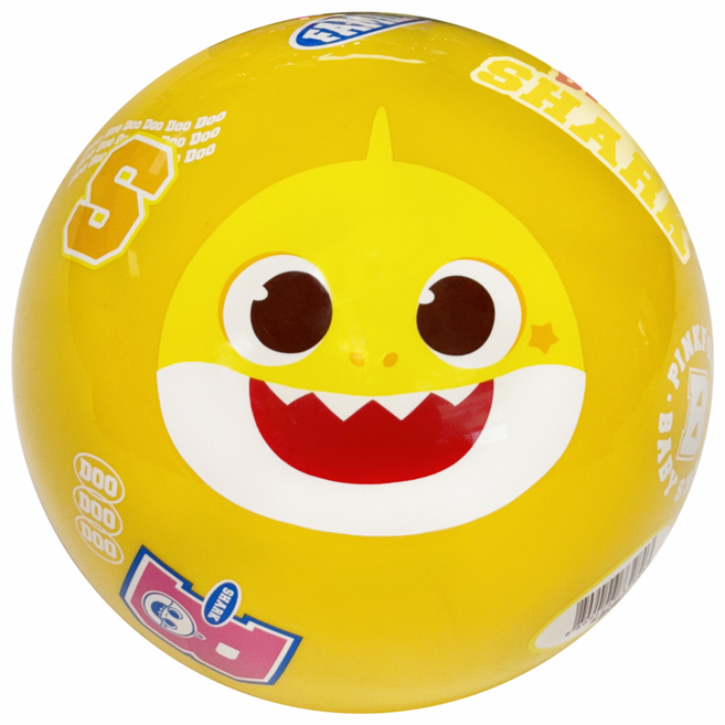 위니코니 핑크퐁 옥토넛 캐릭터 탱탱볼 장난감공 어린이공 소프트볼, 옐로우, 1개
