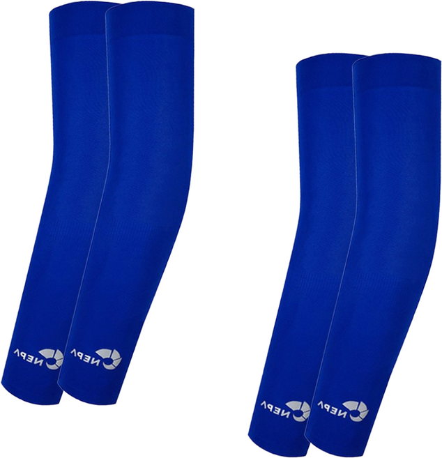 1+1 네파 자외선차단 여름 골프 팔토시 쿨토시, 블루+블루, 1세트