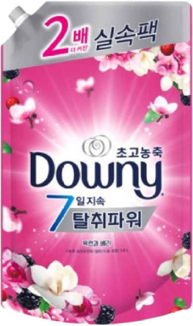 다우니 탈취파워 초고농축 섬유유연제 목련과베리 리필, 1.6L, 1개