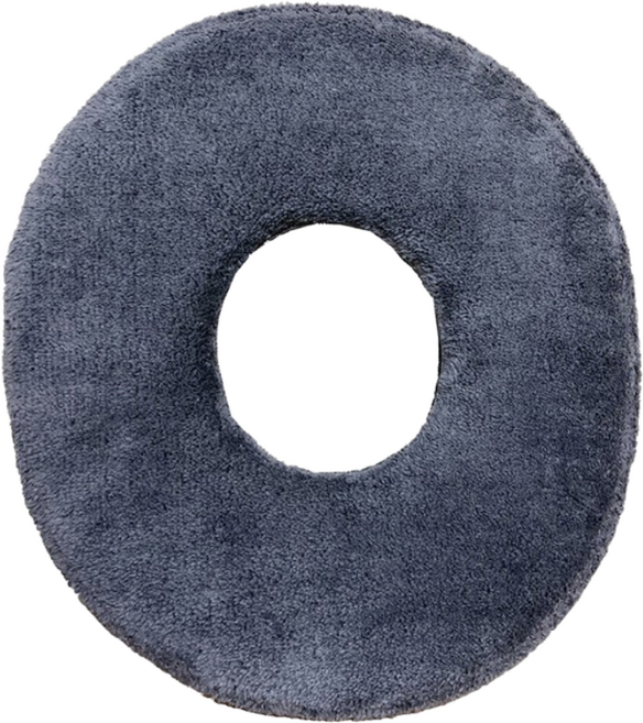 HappyZone 마사지 안마 물리치료시베게 얼굴자국방지쿠션 초극세사 수면도움 요양원 요가 경락등 타원형베게, 진그레이, 1개