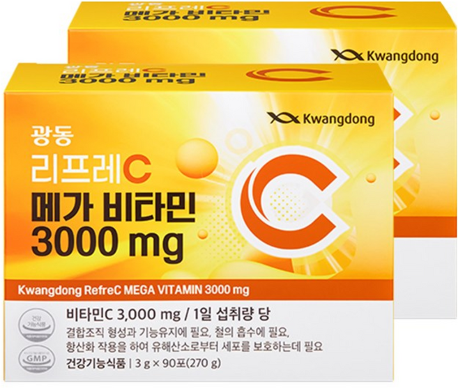 광동제약 리프레C 메가비타민 3000, 270g, 2개